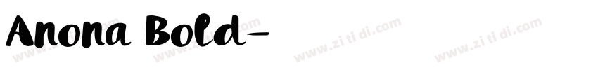 Anona Bold字体转换